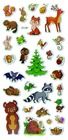 Hasta, Titanum Craft-fun Series, naklejki wypukłe, zwierzęta leśne