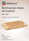 Kinghoff, bambusowa deska kuchenna, 27-19 cm, KH-1137
