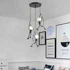 Loft, lampa sufitowa LED typ. II, ludziki, humanoid, czarna