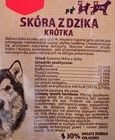 Maced, przysmak dla psa, skóra, dzik, 6-14 cm