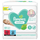 Pampers, Sensitive, chusteczki nawilżane, 4-52 szt.