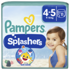 Pampers, Splashers, pieluchy jednorazowe do pływania, rozmiar 4-5, 9-15 kg, 11 szt.