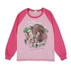 Piżama dziewczęca, różowa, konie, Tup Tup
