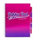 Pukka Pad, kołozeszyt, A4, Fusion Project Book, różowy