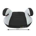 Smiki, Booster, podstawka samochodowa, isofix, 22-36 kg, czarno-szary