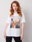 T-shirt damski, biały, H&B