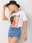 T-shirt damski, biały, H&B