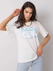 T-shirt damski, biały, Pepper & Mint