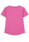 T-shirt dziewczęcy, różowy, Tom Tailor