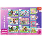 Trefl, Koci Domek Gabi, puzzle 10w1, układanki