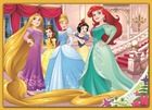 Trefl, Księżniczki Disneya, Szczęśliwy dzień, puzzle 4w1