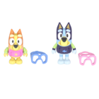 Bluey, Zabawa Na Basenie, figurki, zestaw z akcesoriami, 2 szt.