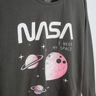 Cool Club, Piżama dziewczęca, ciemnoszara, NASA
