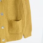 Cool Club, Sweter dziewczęcy, rozpinany, żółty