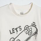 Cool Club, T-shirt chłopięcy, ecru, żółty, grafitowy, zestaw, 3 szt.