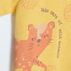 Cool Club, T-shirt dziewczęcy, musztardowy