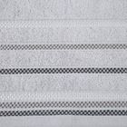 Eurofirany, ręcznik Livia3, 30-50 cm, srebrny