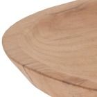 Home Styling Collection, talerz do serwowania, z drewna tekowego, 30 cm
