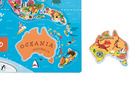 Janod, Mapa świata, puzzle magnetyczne, 92 elementy