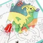 Kidea, magiczna wielorazowa kolorowanka wodna, dinozaury