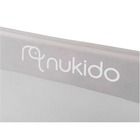 Nukido, osłona zabezpieczająca na łóżko, szara, 150-42-35 cm