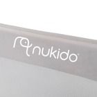 Nukido, osłona zabezpieczająca na łóżko, szara, 150-66-35 cm