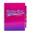 Pukka Pad, kołozeszyt, A4, Fusion Project Book, różowy