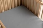 Sensillo, Deluxe, prześcieradło jersey z gumką, szare, 120-60 cm