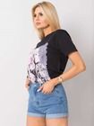 T-shirt damski, czarny, H&B