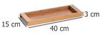 Zeller, taca bambusowa na akcesoria łazienkowe, 40-15 cm