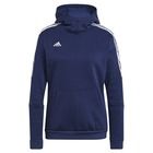 Bluza damska z kapturem, granatowa, Adidas Tiro 21 Sweat Hoody