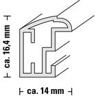 Hama, Saragossa, ramka, 13-18 cm, srebrna