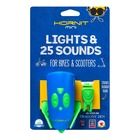 Hornit, Mini, lampka z klaksonem, 25 dźwięków, green & blue