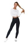 Legginsy damskie, czarne, zestaw, 2 szt., Moraj