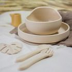 Petite&Mars, Take&Match, silikonowa miseczka z przyssawką, Desert Sand, 6m+