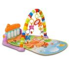 Ricokids, edukacyjna mata interaktywna XXL, z pianinkiem i zabawkami, fioletowa