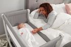 Shnuggle, Air Bedside Crib, łóżeczko dostawne dla niemowlaka, dove