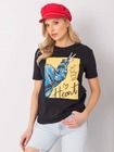 T-shirt damski, czarny, H&B