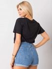 T-shirt damski, czarny, H&B