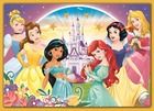 Trefl, Księżniczki Disneya, Szczęśliwy dzień, puzzle 4w1