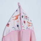 Babymatex, Maxi Junior, Sarenki, okrycie kąpielowe, róż, 140-70 cm