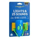 Hornit, Mini, lampka z klaksonem, 25 dźwięków, green & blue