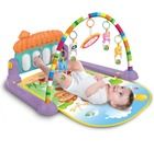 Ricokids, edukacyjna mata interaktywna XXL, z pianinkiem i zabawkami, fioletowa