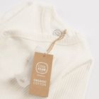 Cool Club, Komplet niemowlęcy, Body z długim rękawem, Półśpiochy, Czapka, bawełna organiczna, ecru, brązowy