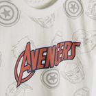 Cool Club, T-shirt chłopięcy, biały, ceglany, The Avengers, zestaw, 2 szt.