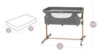 MoMi, Smart Bed, łóżeczko dostawne, 4w1, szare