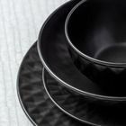 NAVA, talerz ceramiczny obiadowy, głęboki, Soho Classic, czarny, 20 cm, 1 l