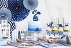 PartyDeco, Samolocik, ozdobne pudełka na popcorn, 7,5-7,5-12,5 cm, 6 szt.