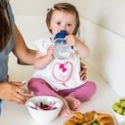 BabyOno, ergonomiczne sztućce dla dzieci, różowe