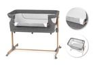 MoMi, Smart Bed, łóżeczko dostawne, 4w1, szare